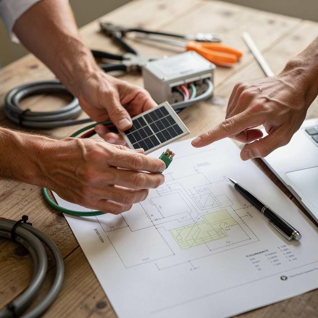 EnergyRuralHub team and local partners committed to renewable energy in Bradu