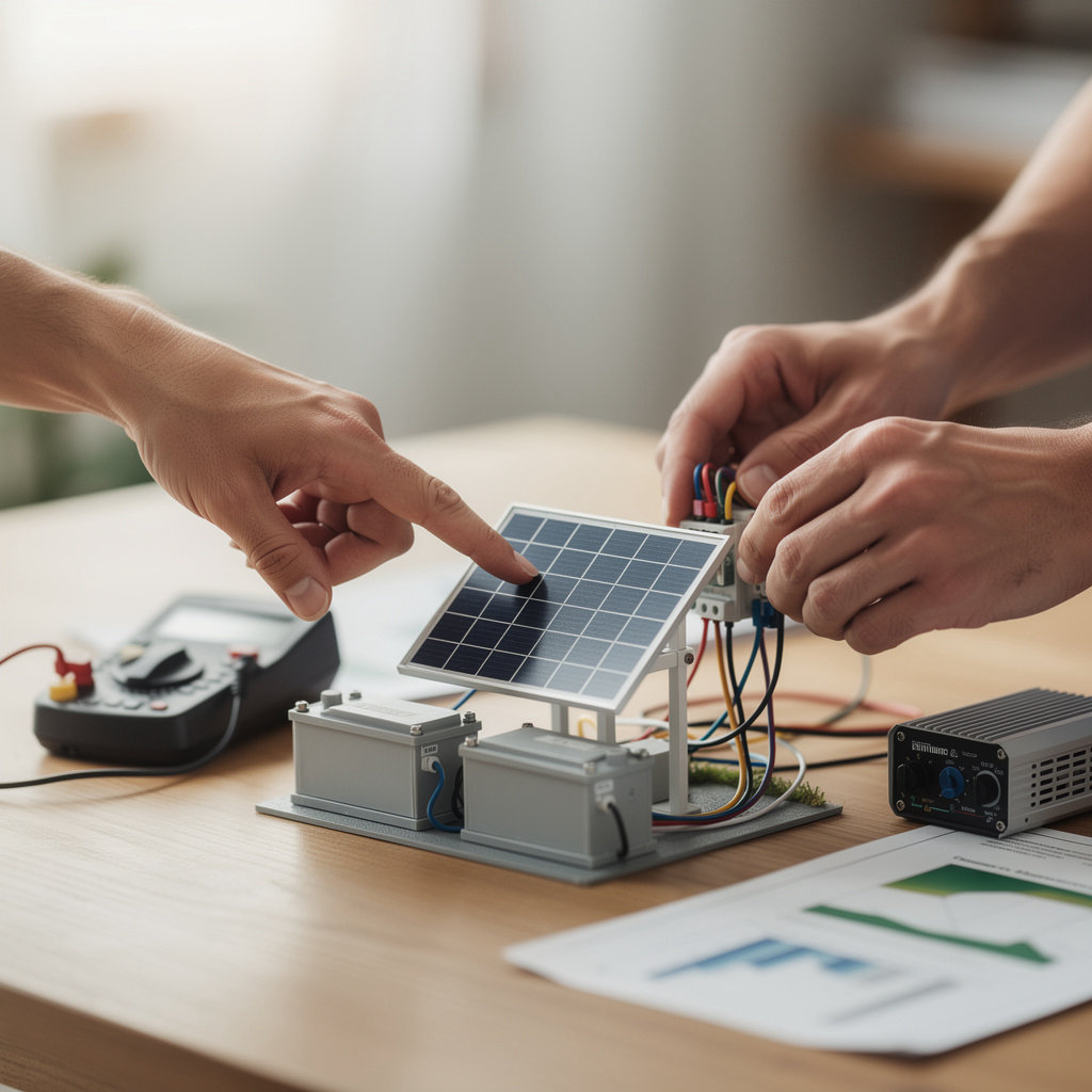 EnergyRuralHub - rural homes with solar panels and clean energy infrastructure in Bradu, Argeș